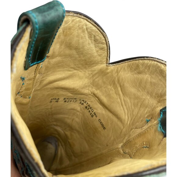 Corral Leather Western Cowgirl Snip Toe Tall Boots Women's 8 M - Picture 12 of 16